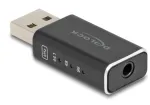 DeLOCK kaabli soovahetaja USB 2.0 Type-A 3,5 mm 4 kontakti must 68001