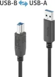 PureLink IS2301-020 kvaliteetne USB 3.2 USB-A USB-B kaabel - Kaabel - Digitaalne/Andmeedastus (IS2301-020)