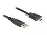 USB 2.0 kaabel DeLOCK 80478 1m Type-A-pistik Mini-B isasele must