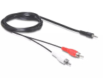 Audio kaabel DeLOCK 84277 10m 3.5mm 2 x RCA Must