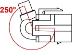 Keystone-moodul USB 5 Gbps t&uuml;&uuml;p-A emane 250&deg; t&uuml;&uuml;p-A isasele 0,5m kaabel DeLOCK