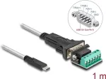 DeLOCK Adapter USB-C &ndash; RS-422/485 jadaadapter, isane, 1 m, 5 V