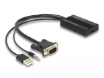 DeLOCK HDMI-VGA adapter heliga 25 cm HDMI Type A VGA D-Sub