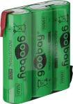 Goobay 3x AA (Mignon) - 2100 mAh, roheline - jooteots (Z), nikkel-metallh&uuml;driidaku (NiMH), 3,6 V (55652)