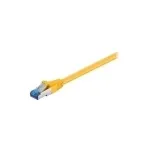 Wentronic Goobay CAT 6a paigalduskaabel, S/FTP (PiMF), kollane, 3 m - LSZH halogeenivaba, vask (93781)