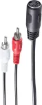 Audio kaabel ShiverPeaks BS10501 0.2m DIN (5-pin) 2 x RCA Must