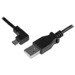 StarTech.com Micro-USB laadimis- ja s&uuml;nkroonimiskaabel M/M &ndash; vasakpoolse nurgaga Micro-USB &ndash; 24 AWG &ndash; 0,5 m