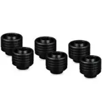 Thermal Grizzly DeltaMate Compression Fitting ST16, messingist G1/4, must, 6-pakk (TG-DM-FIT-6001)