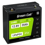 UPS aku Green Cell GC-LFPGC12V20AH liitiumraudfosfaat 12,8 V 20 Ah, 256 Wh, 185x80x170 mm, 3 kg