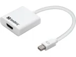 Sandberg Adapter MiniDP1.2>HDMI2.0 4K60, Mini DisplayPort, HDMI, isane, emane, 3840 x 2160 pikslit, 6 Gbit/s