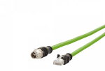 METZ CONNECT 142M2X15100 Cat6a M12-RJ-45 v&otilde;rgukaabel, 10 m, roheline