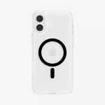 Spigen Ultra Hybrid (MagFit) mobiiltelefoni &uuml;mbris Kate Must L&auml;bipaistev iPhone 16 Plus jaoks