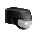 ESYLUX MD 200 Passiivne infrapuna liikumisandur, 12 m ulatus, seinakinnitus, must, IP44, 2000 luksi, 2,5 m