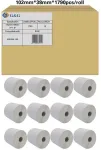 G&G Sildirullid, &uuml;hilduvad Zebra 800264-155, valge, 102 x 38 mm, 12 x 1790 silti (19802)