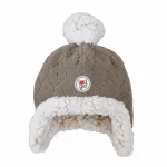 Lodger Double-Layer Winter Fleece Beanie Hat Brown Buffalo 1-2 Years