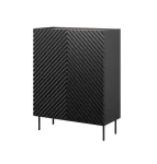 Riiulis&uuml;steem cama meble ONDA 2D2SZ raamaturiiul 98&times;45&times;127 cm must