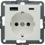 Berker S.1 SCHUKO pistikupesa USB-C PD 20W, matt valge