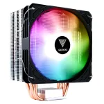 GAMDIAS Boreas E1-410 Lite RGB CPU &otilde;hujahuti - 120mm PWM ventilaator, 4 otsese kontaktiga soojustoru, 180W TDP, RGB valgustus, &uuml;hilduv Intel LGA1700/1200/115X ja AMD AM5/AM4-ga, must