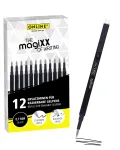 ONLINE magiXX geelpliiatsi t&auml;itev&uuml;&uuml;s must 0,7 mm 12 tk (40168)