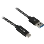 Sharkoon USB 3.2 Gen 2 kaabel USB-A pistik> USB-C must/hall 1 meeter - Kaabel - Digitaalne/Andmeside