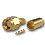 Teleg&auml;rtner SMA kaabli pistik Crimp/Solder G01, RG-58C/U, kuldne, 1 tk (J01150A0041Z)