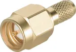 Teleg&auml;rtner SMA kaabli pistik crimp/jootmine G05 (RG-223/U, RG-142 B/U), kullatud, 50 Ohm, DC-18 GHz J01150A0031