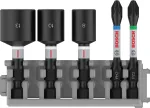 Bosch Impact Control kruvikeeraja otsikute ja padrunite komplekt, 5 osa, PH2, PZ2, 8/10/13 mm 2608522350