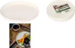 PAPSTAR pure suhkruroost taldrikud Ano, &uuml;mmargused, &Oslash; 16 cm, valge, 6 tk (89995)