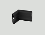 Synergy 21 S21-LED-PR2500150 ALU1580 sisemine 90&deg; nurgaliitmik, must