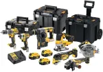 Juhtmeta t&ouml;&ouml;riistakomplekt DeWalt DCK755P3T &mdash; 14-osaline komplekt koos liitium-ioon akudega