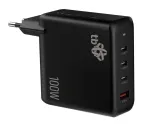 3x USB C + USB A Power Delivery seinadapter must, GaN 100W