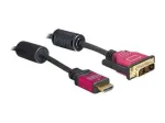 HDMI-DVI-kaabel DeLOCK 84343 3,0 m isane/isane