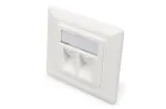 Digitus | Seinaplaat Keystone moodulitele, Saksa t&uuml;&uuml;p, keskplaat 50x50 mm, raam 80x80 mm | DN-93801-1
