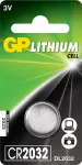 N&ouml;&ouml;pmobiilne liitium-&uuml;hekordne aku GP CR2032 3 V, 1 tk (blister)
