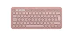LOGITECH Pebble Keys 2 K380s - Kompaktne Bluetooth-klaviatuur - Tonal Rose - Qwerty Int