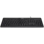 TERRA 1500 Juhtmega [US/EU] klaviatuur Universaalne USB QWERTY USA inglise Must