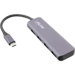 InLine USB 3.2 jaotur, USB-C - 4x USB A 10 Gb/s, alumiinium, hall