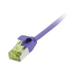 patch-kaabel RJ45, CAT6A 500 MHz, 3 m, lilla, U/FTP, &otilde;huke &uuml;mar d=3,8 mm, TPE/LSZH (Superflex), AWG32, Cat.7 toorkaabliga, Synergy 21 (S217396V3)