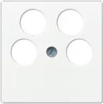 Jung A561-4SAT2WW 4-avaline SAT-TV kate, Alpine White