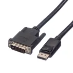 Roline - Videokaabel - DisplayPort (M) - DVI-D (M) - 2 m - P&ouml;idlakruvid - Must