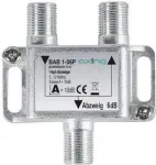 axing BAB 1-06P - Kabelsplitter - 5 - 1218 MHz - Hall - A - 6 dB - F