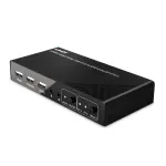 Lindy 2-pordiline HDMI 4K60, USB 2.0 ja heli KVM-l&uuml;liti, 4096 x 2160 pikslit, 4K Ultra HD, must