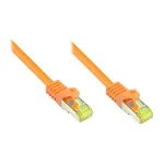 RJ45 patch-kaabel with Cat.7 Raw kaabel and Latch Protection (RNS&reg;), S/FTP, PiMF, Halogeenivaba, 600MHz, OFC, oranž, 20m, Good Connections&reg; (8070R-200O)