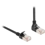 DeLOCK RJ45 v&otilde;rgukaabel Cat.6A S/FTP &otilde;huke 90&deg; &uuml;lespoole nurga all 1 m must