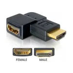 Adapter HDMI isane HDMI emasele 90&deg; paremale DeLOCK 65076