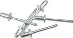 Toruneet KWB 407482 Alumiinium 4,8 mm l&auml;bim&otilde;&otilde;t 12 mm pikkus