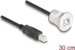 DeLOCK 88182 USB-kaabel USB 2.0 0,3 m USB B Must H&otilde;bedane