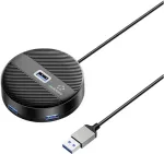Renkforce RF-USBH-400 4-pordiline USB 3.0 jaotur must matt (RF-6266640)