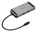 Targus DOCK429GL USB4 Dual Video 4K Mini Dock, Dual HDMI 2.0, 140W EPR PD Pass-Through, Gigabit Ethernet, Silver