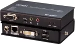 ATEN CE611 Mini USB HDBaseT DVI KVM Extender - Saatja ja vastuv&otilde;tja - Kuni 100 m